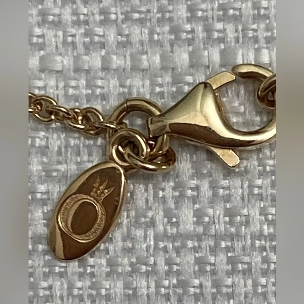 New Pandora Solid Yellow Gold 14k 24" Necklace Pendant Earrings Set with CZ - Picture 3 of 4